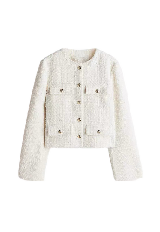 Elegante Bouclé-Jacke