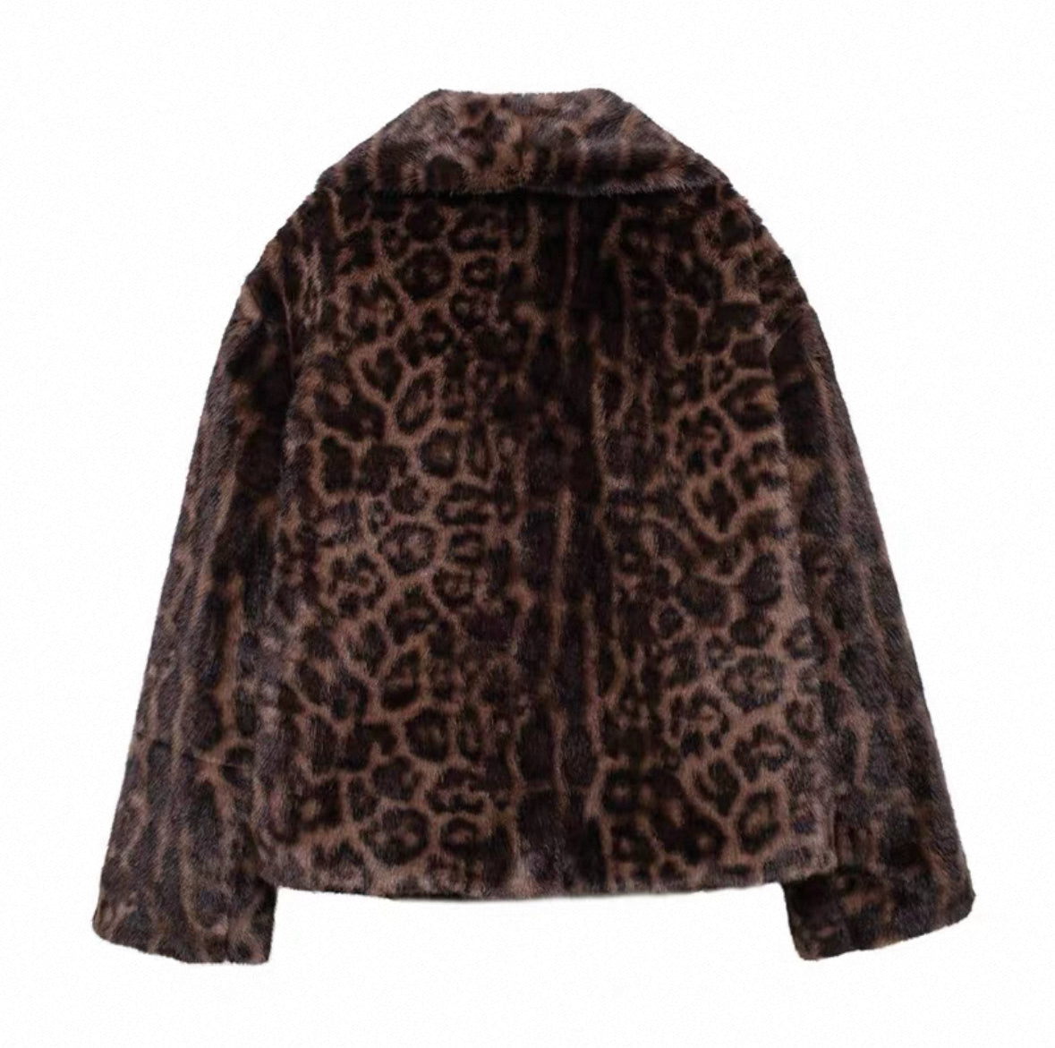 Faux Fur Jacke Leopard