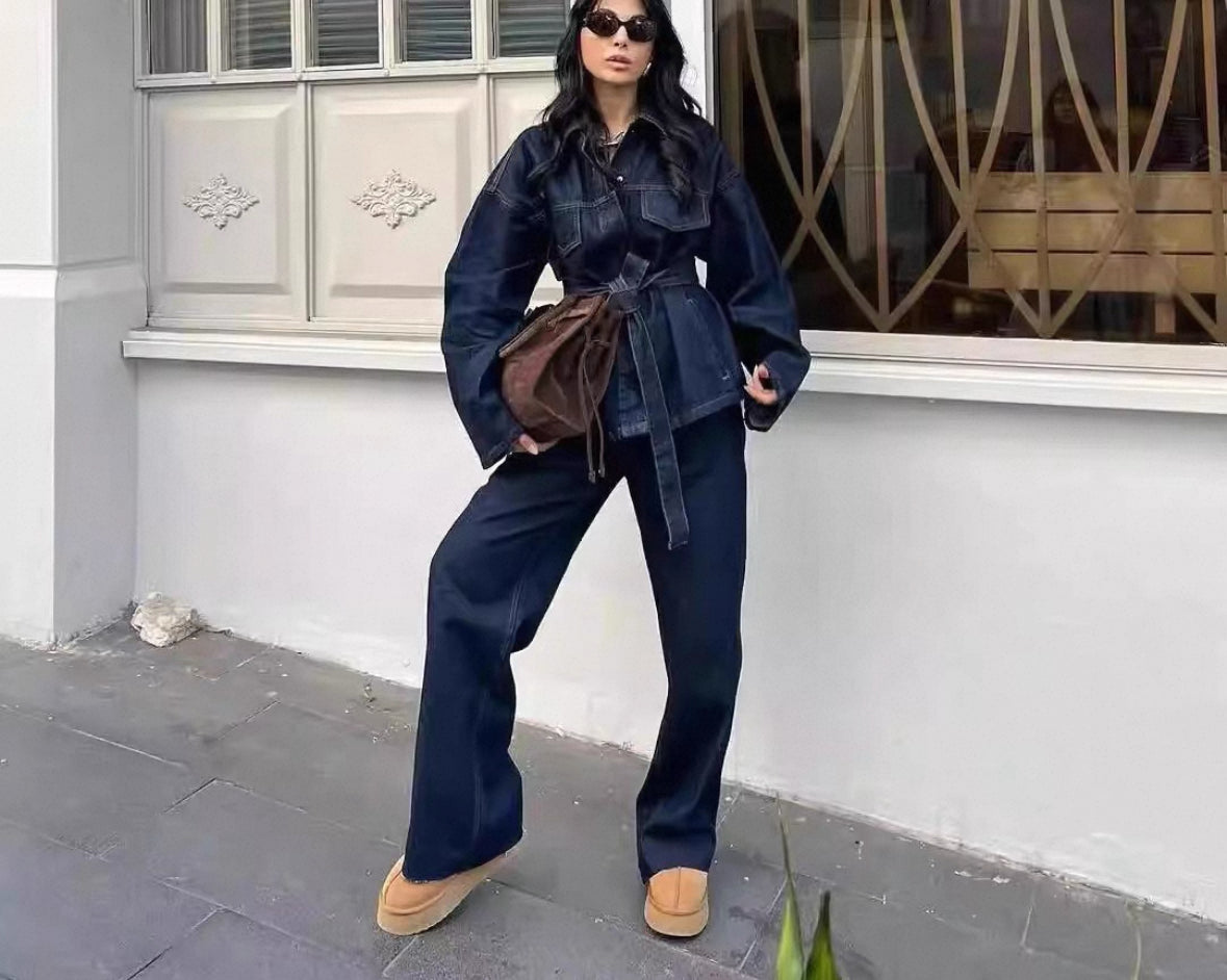 Denim Co-Ord Set (Oberteil & Hose)