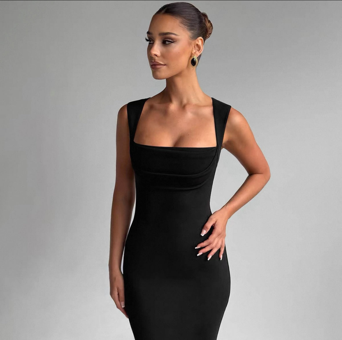 Langes Bodycon-Abendkleid