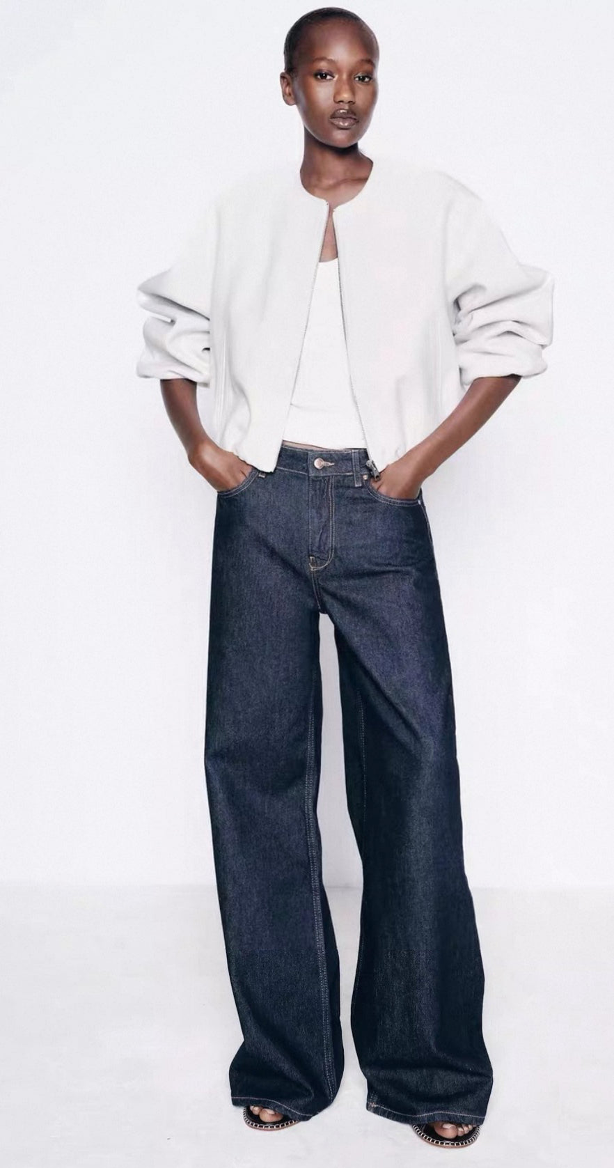 Elegante Cropped Übergangsjacke