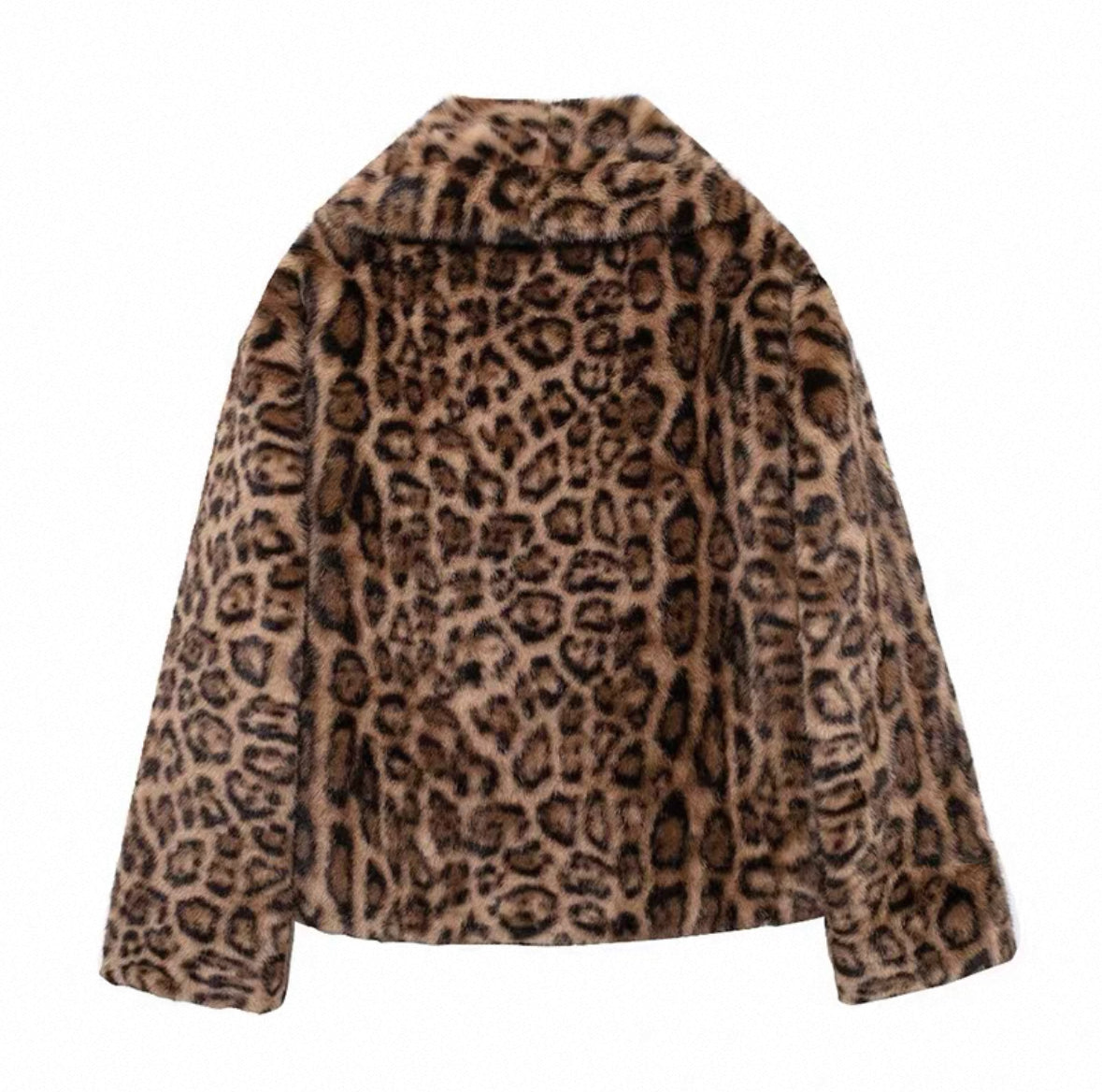 Faux Fur Jacke Leopard