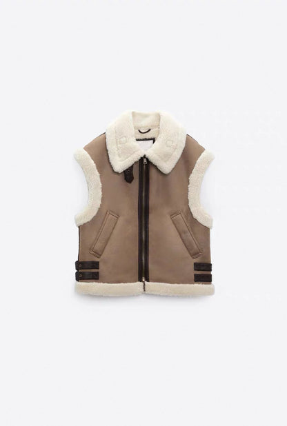 Shearling-Weste