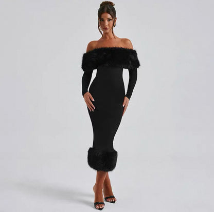 Off-Shoulder Bodycon Kleid