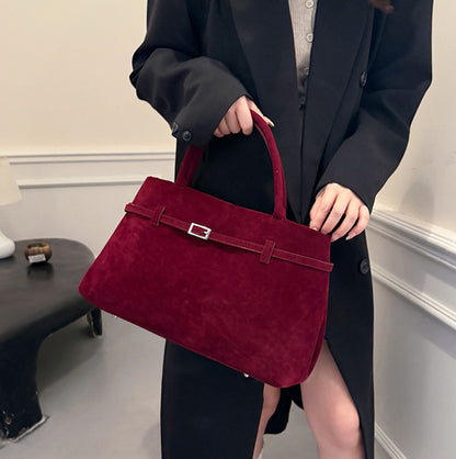 Wildleder Handtasche