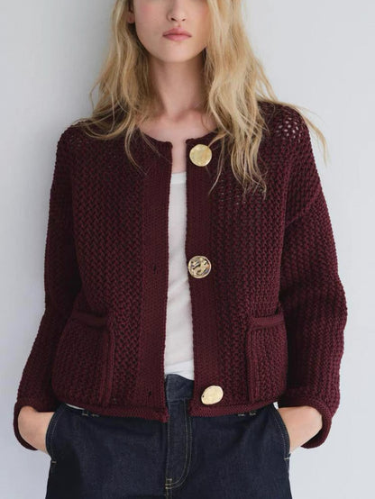 Grobstrick-Cardigan
