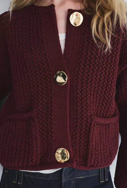 Grobstrick-Cardigan