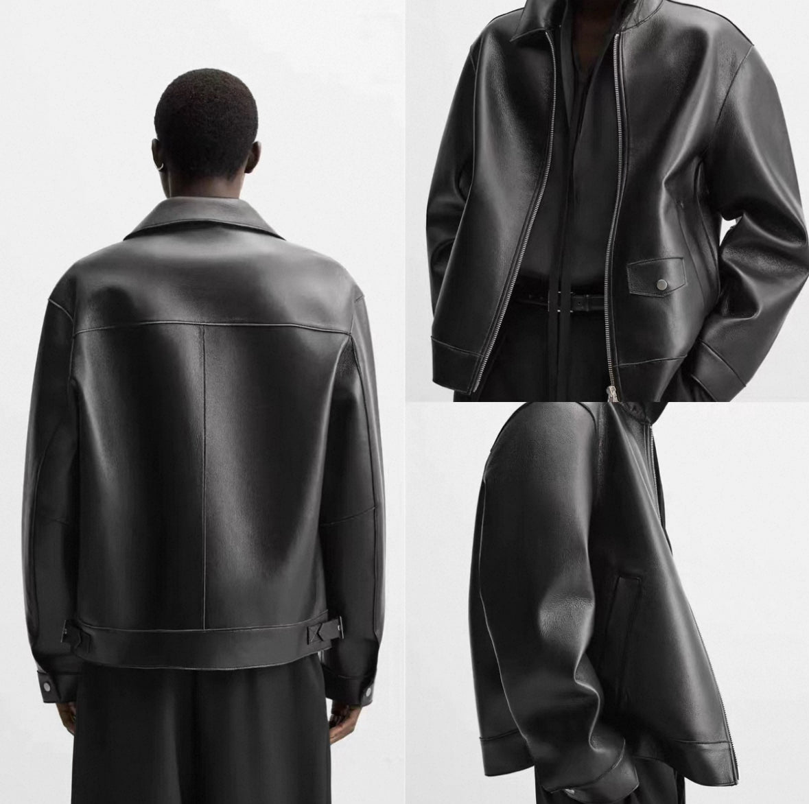 Blousonjacke Leder
