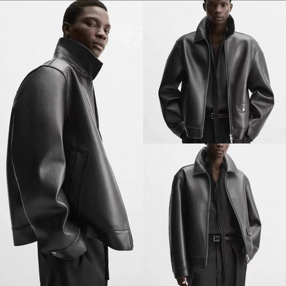 Blousonjacke Leder