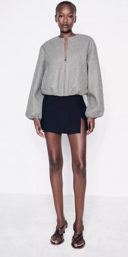 Elegante Cropped Übergangsjacke