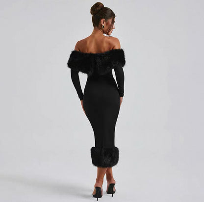 Off-Shoulder Bodycon Kleid