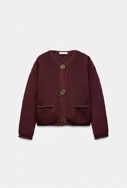 Grobstrick-Cardigan