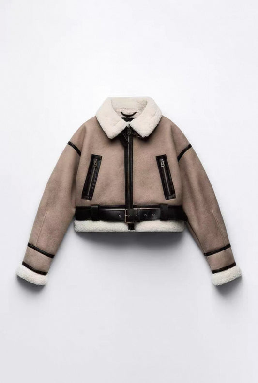 Shearling-Jacke