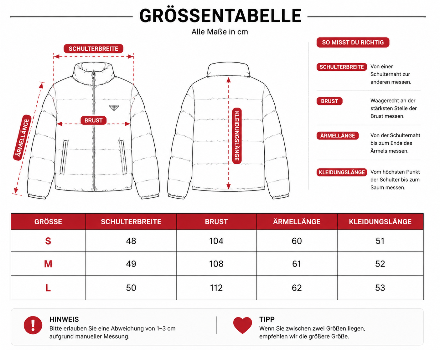 PRA Crooped Pufferjacke